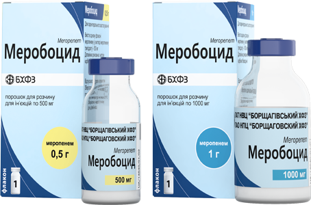 Меробоцид Meropenem/J01D H02
