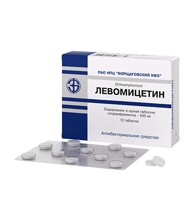 Левомицетин Chloramphenicol / J01B A01