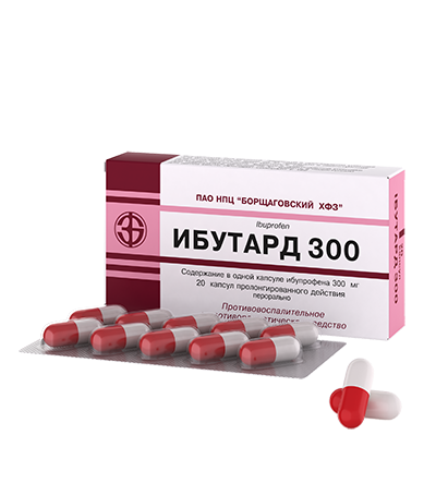 Ибутард 300  Ibuprofen / M01A E01 