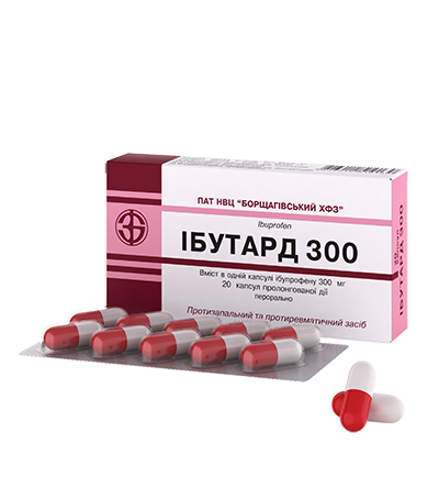 Ібутард 300 Ibuprofen / M01A E01 