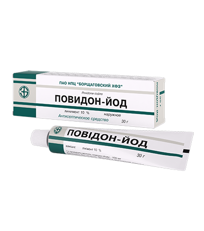 Повидон-йод  Povidone iodine / D08A G02 