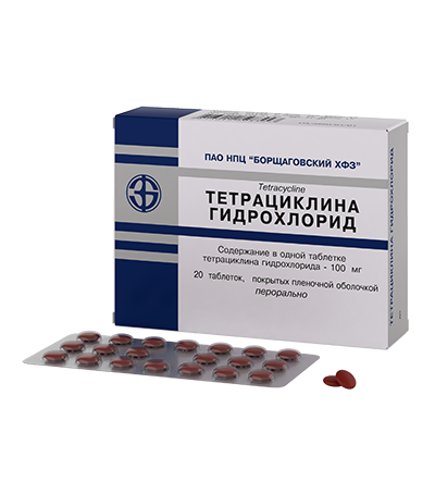 Тетрациклина гидрохлорид  Tetracycline / J01A A07